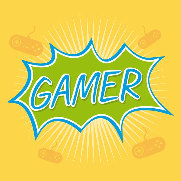Gamer — Stock Vector