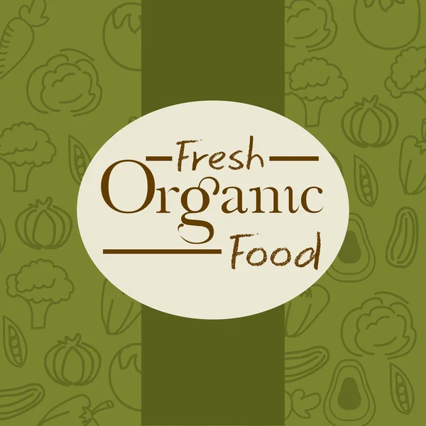 Alimentos ecológicos frescos — Archivo Imágenes Vectoriales