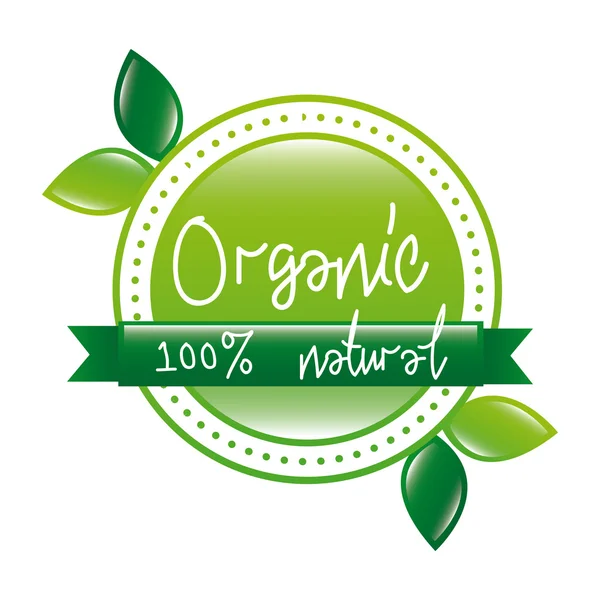 Organic label — Stock Vector