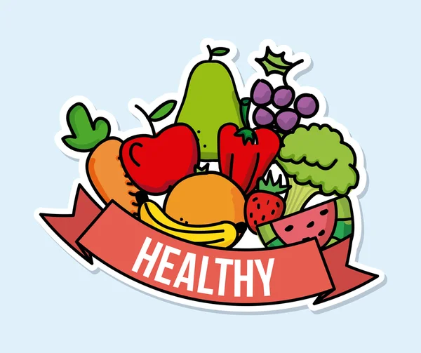 健康食品 — 图库矢量图片