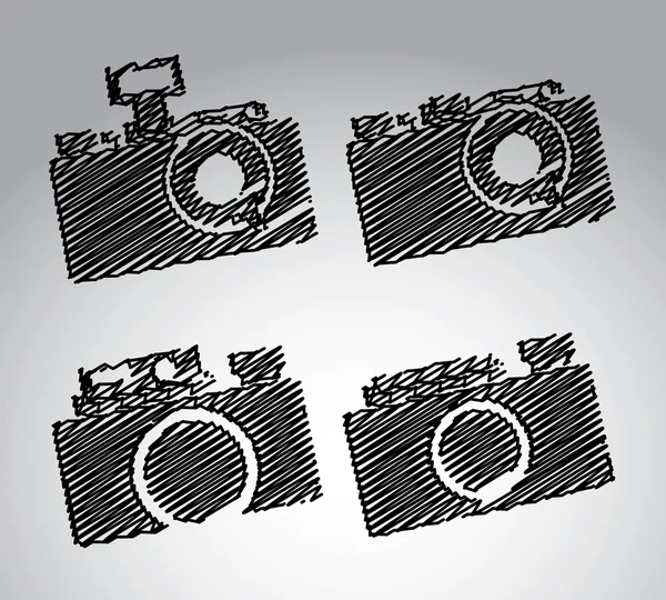 Design de câmeras — Vetor de Stock
