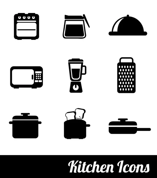 Icônes de cuisine — Image vectorielle