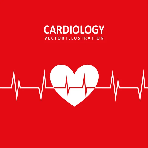 Cardiology design — Stock Vector