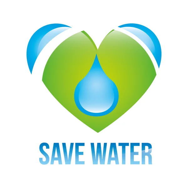 Save water — Stock Vector