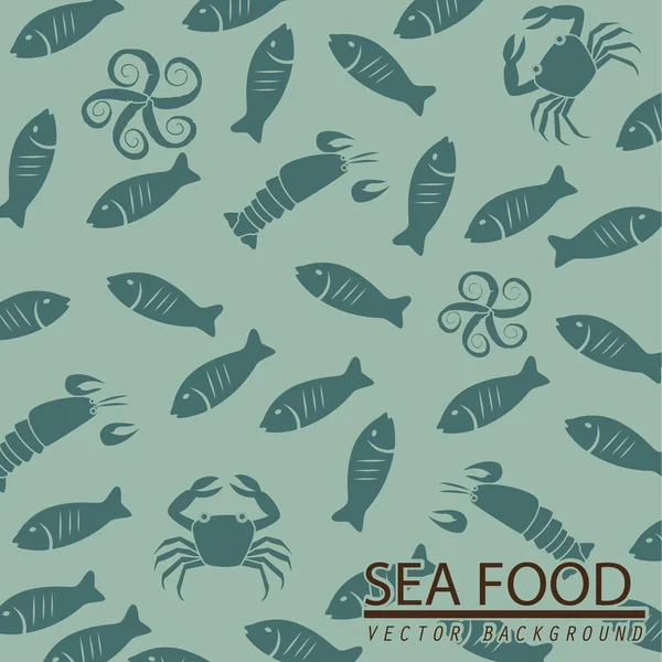 Sea food skin — Stock Vector