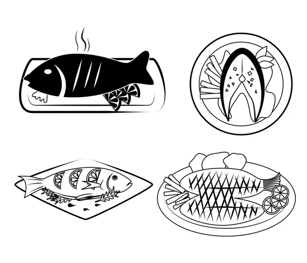 Alimentos de mar — Archivo Imágenes Vectoriales