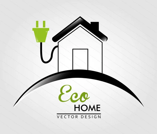 Eco casa — Archivo Imágenes Vectoriales