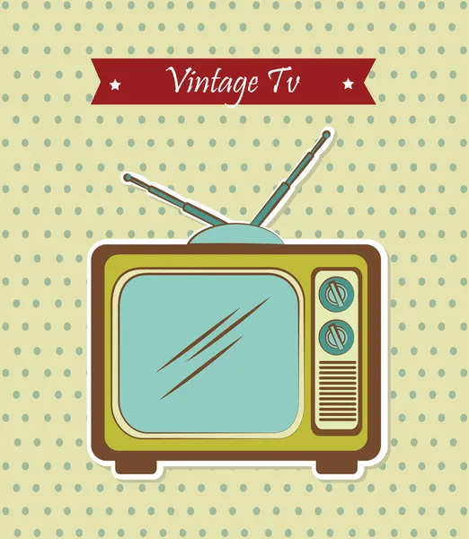 Vintage tv — Stock Vector