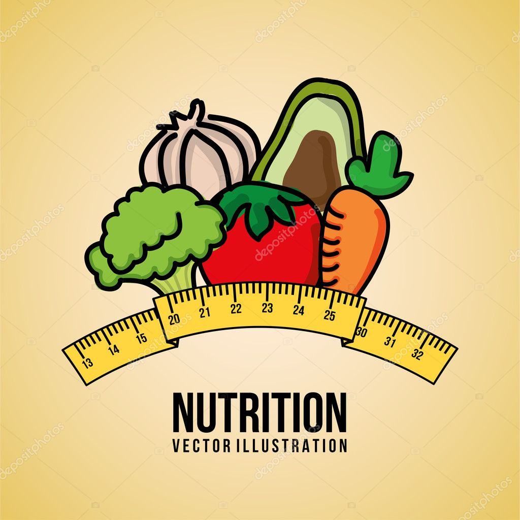 Nutrición del alimento imágenes de stock de arte vectorial | Depositphotos