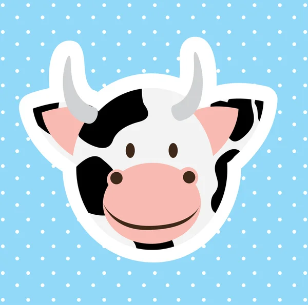 Design della mucca — Vettoriale Stock