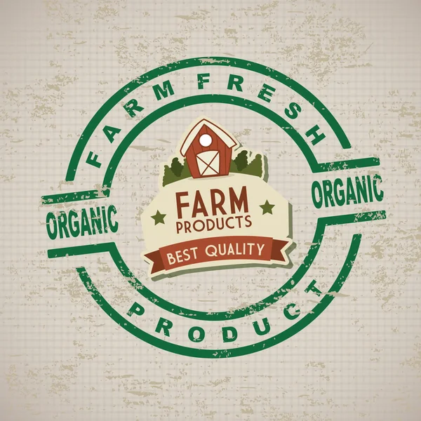 Fresh farm label — Stock Vector