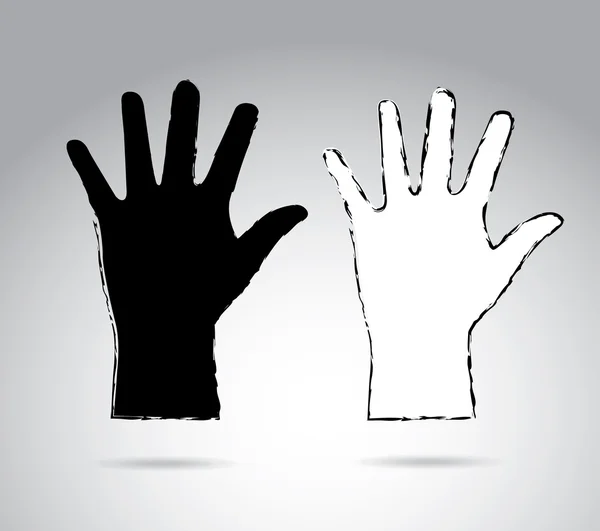 Handen stop — Stockvector