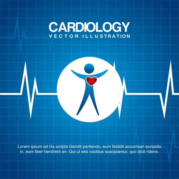 Kardiologie design — Stockový vektor