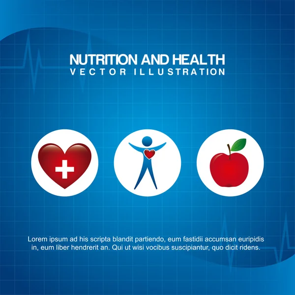 Nutrition design — Stock Vector