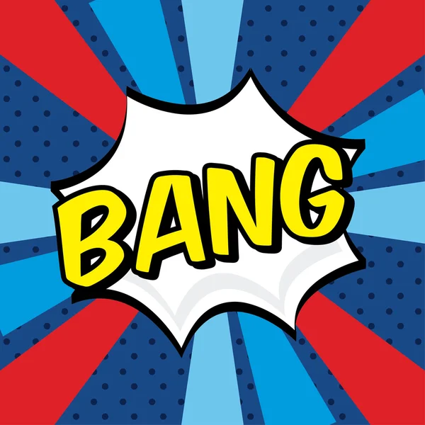 Bang comics icon — Stock Vector