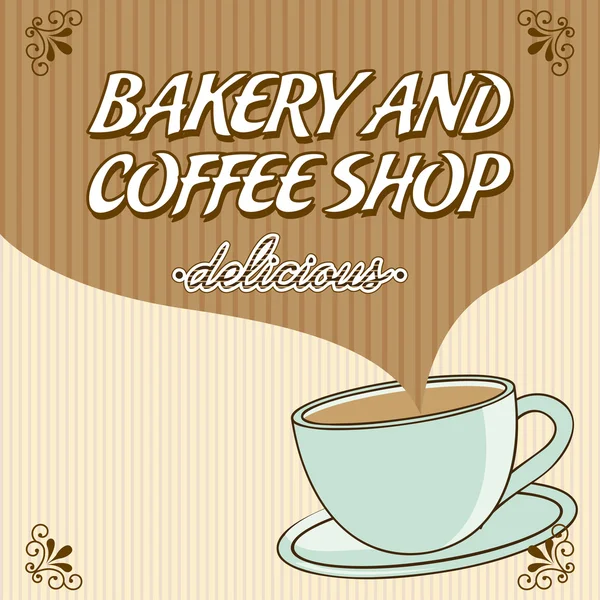 Boulangerie et café — Image vectorielle