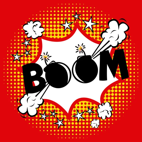 Boom comics icon — Stock Vector