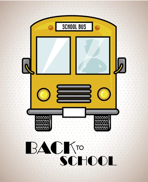 Tillbaka till skolbussen — Stock vektor