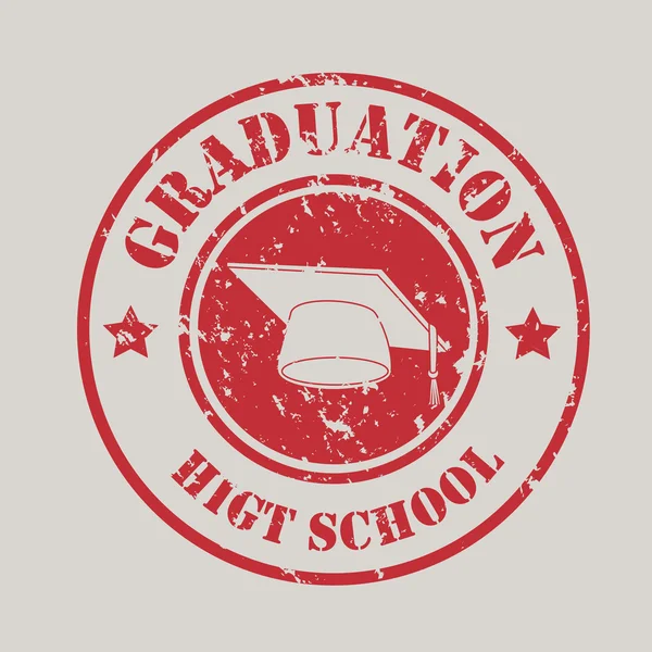 Graduation seal — Stock Vector