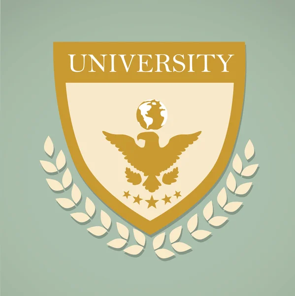 Üniversite etiketi — Stok Vektör