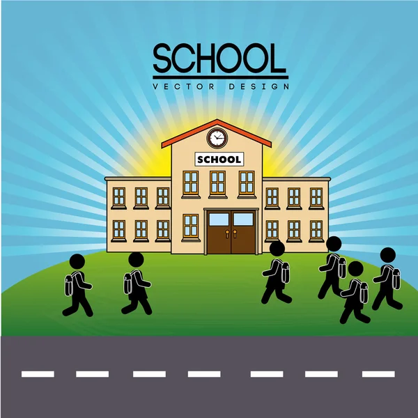 School design — Stock Vector