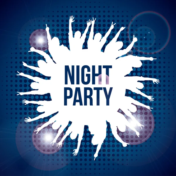 Night party — Stock Vector