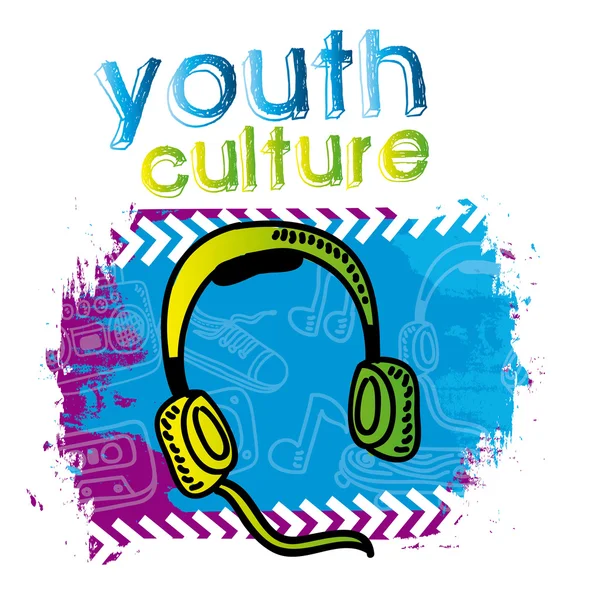 Ifjúsági kultúra — Stock Vector