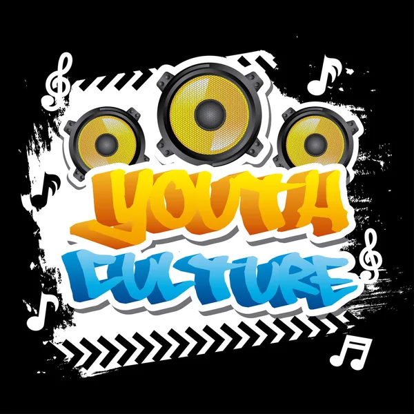 Cultura juvenil — Vector de stock