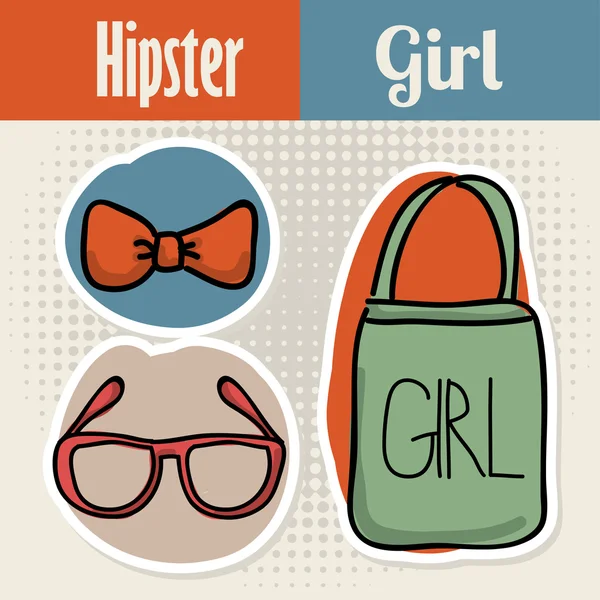 Conception Hipster — Image vectorielle