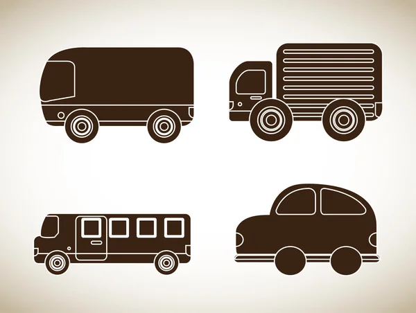 Cars icons — Stock Vector