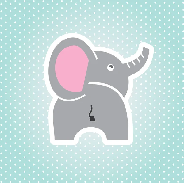 Diseño del elefante — Vector de stock