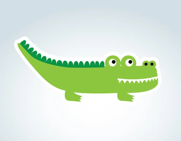 Roztomilý krokodýl — Stockový vektor
