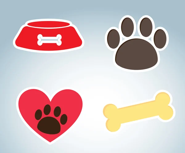 Iconos de mascotas — Vector de stock