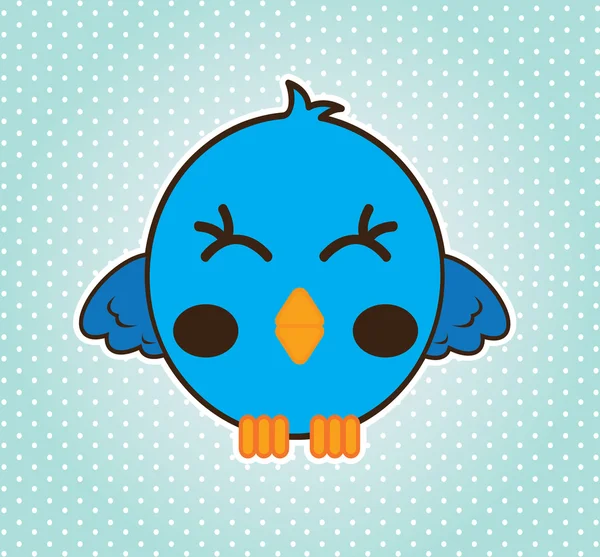 Γαλάζιο πουλί — Διανυσματικό Αρχείο