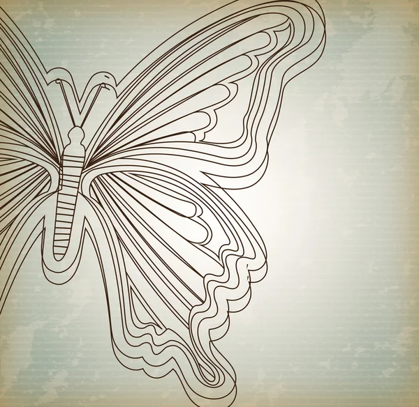 Papillon béatifique — Image vectorielle