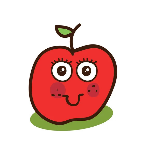 Icône pomme — Image vectorielle
