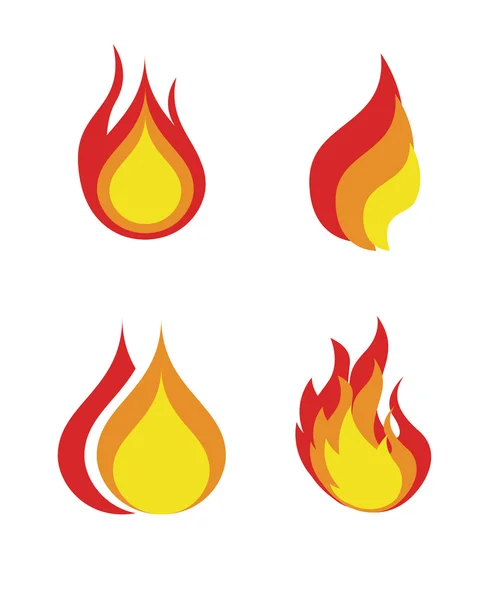 Flames icon — Stock Vector