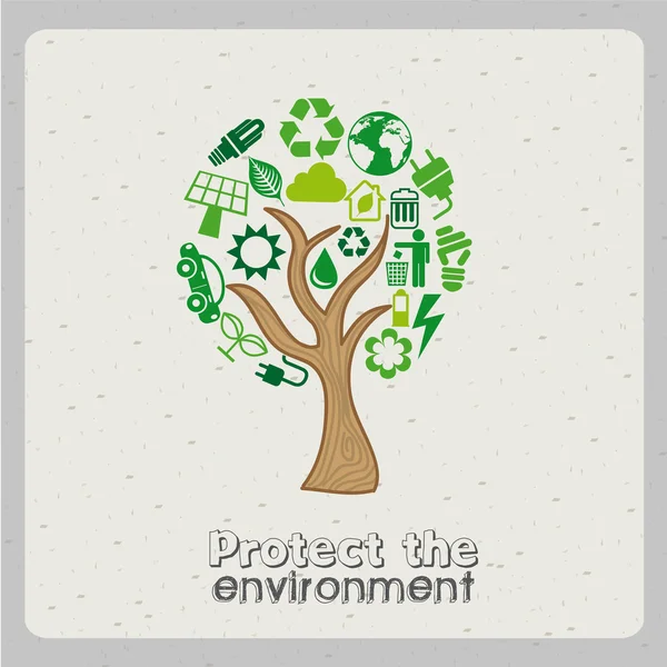 Chraňte životní prostředí — Stockový vektor