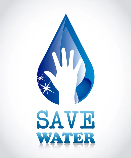 Save water — Stock Vector