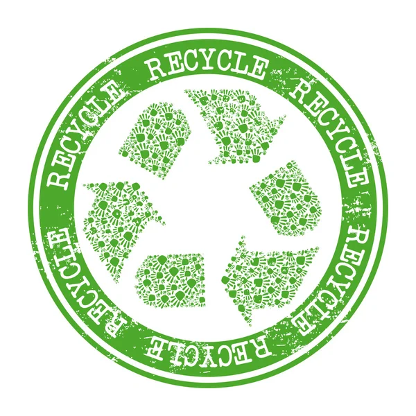 Etykieta recyklingu — Wektor stockowy