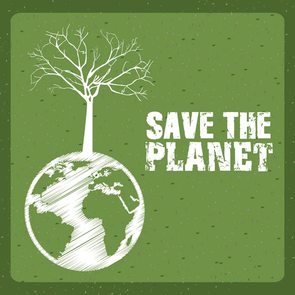 拯救地球 — 图库矢量图片