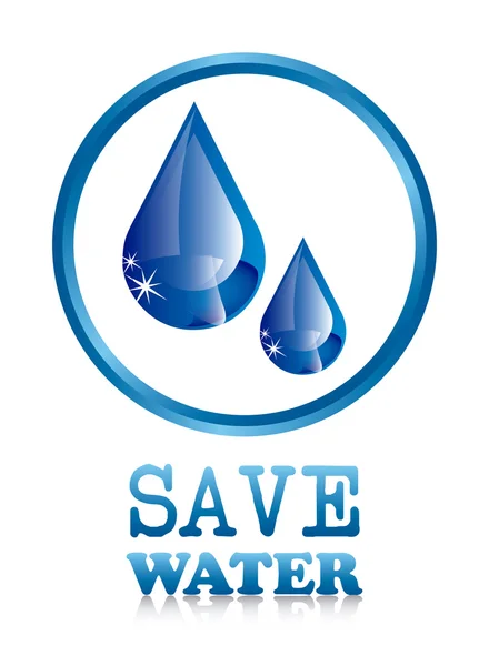 Save water — Stock Vector