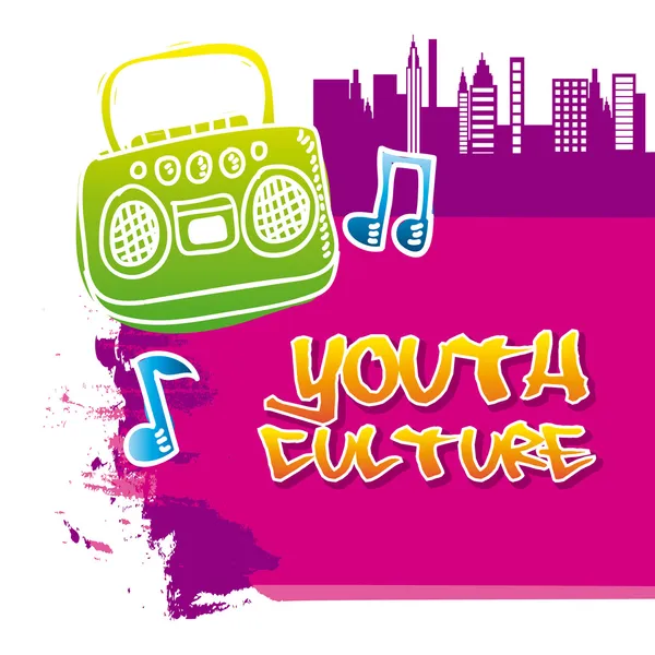 Ungdoms kultur — Stock vektor