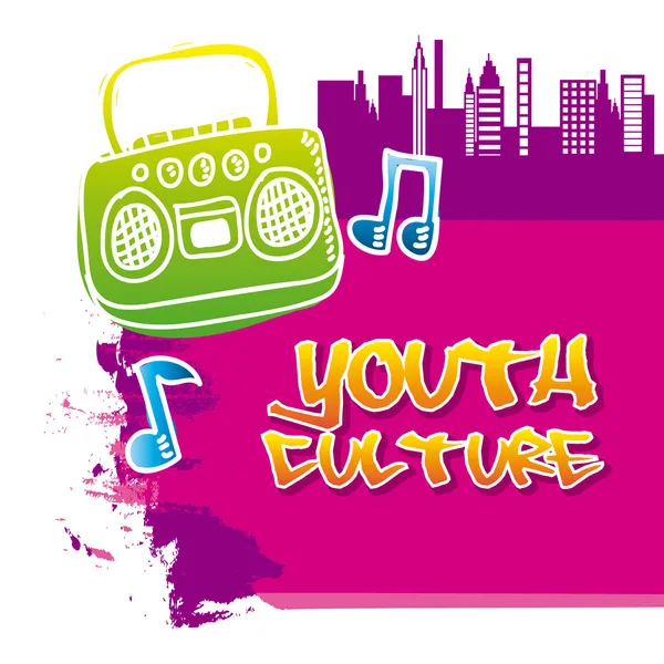 Youth culture — Stock Vector