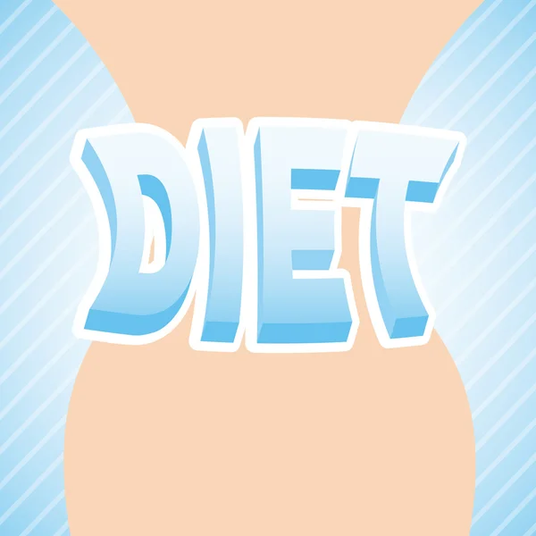 Diseño de dieta — Vector de stock