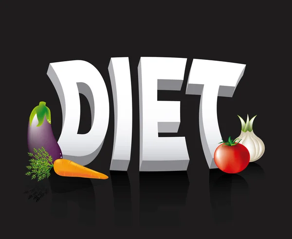 Design de dieta — Vetor de Stock