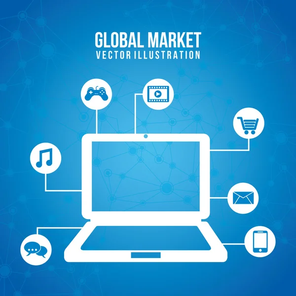 Comercialización global — Vector de stock