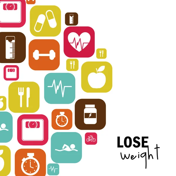 Lose weight — Stock Illustration Lose weight Stock Vector