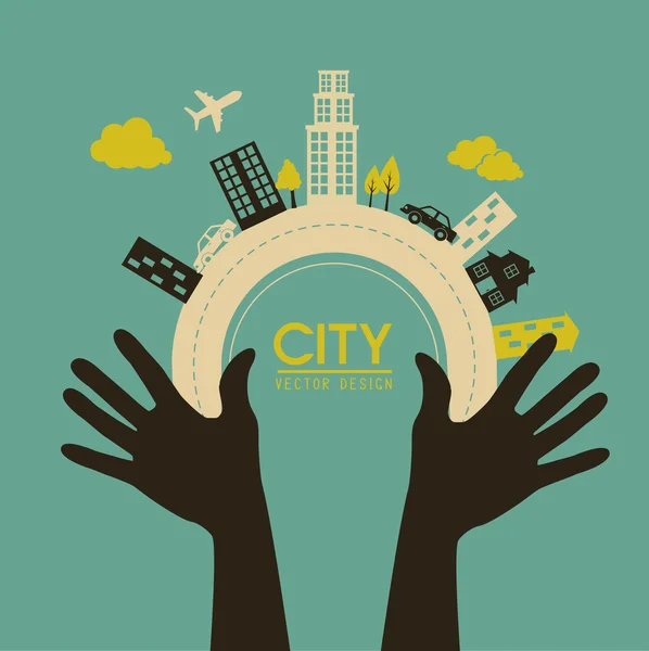 Projekt miasta — Wektor stockowy