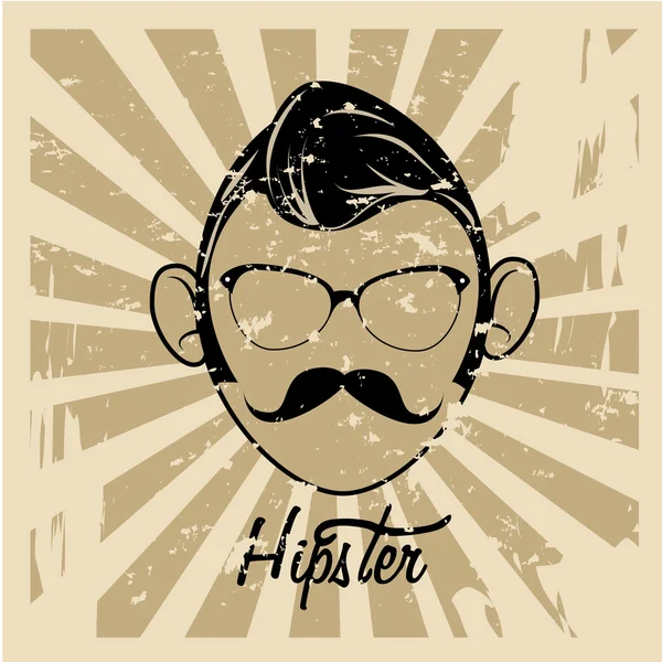 Hipster. — Vetor de Stock